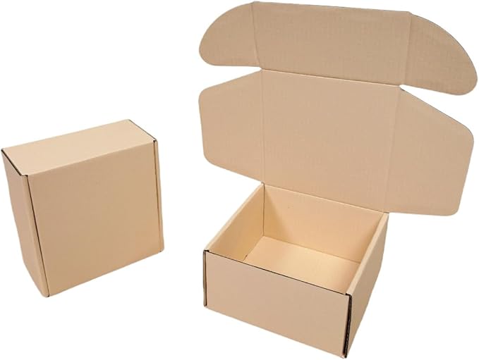 15 Pcs 6 x 6 x 3 inches Corrugated Cardboard Gift Boxes Recyclable Shipping - Image 6