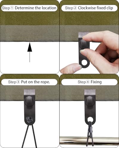 ABINLIN Small Bungee Cords with Hooks Heavy Duty 10 Inch 25 Pcs Black - Image 4