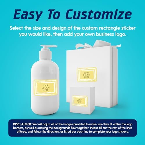 Custom Vinyl Stickers Your Image, Text, Design, Logo. Waterproof Personalized Business Labels Packaging, Bottles, Jars, Candles, Handmade. Dishwasher Safe, UV Protected, 30+ Designs Lemon Swirls, 6x4 - Image 6