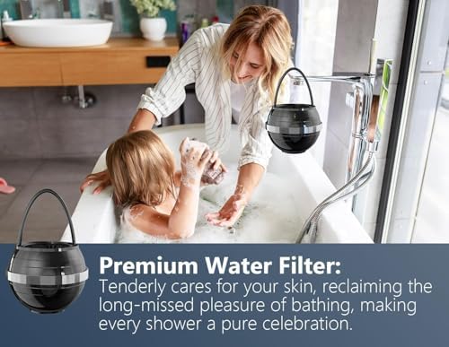 Bathtub Water Filter for Tub with Overflow,2,500 Gallons of Filtration,8 Stages Bath Filter,Remove contaminants,Chlorineand Fluoride,Hardwater Softener,BPA Free(Upgrade Version),Black - Image 6