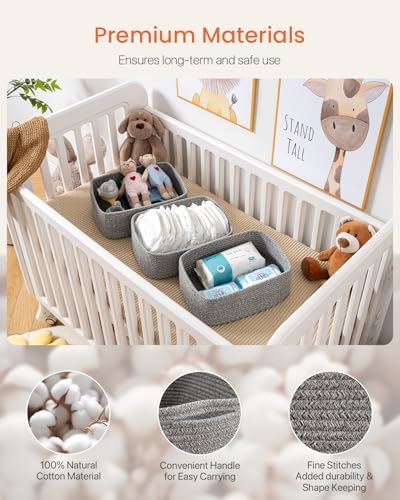 KALLAX Small Woven Storage Basket for Organizing, 13.5x9.5x5 inches, 3 Pack - Image 4