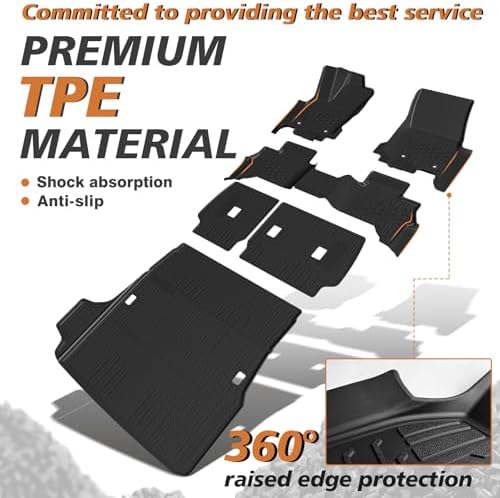 TripleAliners Floor Mats for Toyota 4Runner 2025 2026 (6th Gen, 5-Seat) - Image 3