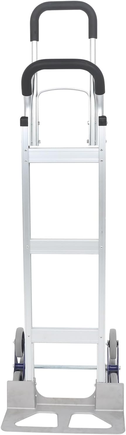 findmall Aluminum Hand Truck Dolly Climbing Trolley Double Handle 550 Lbs Load - Image 2