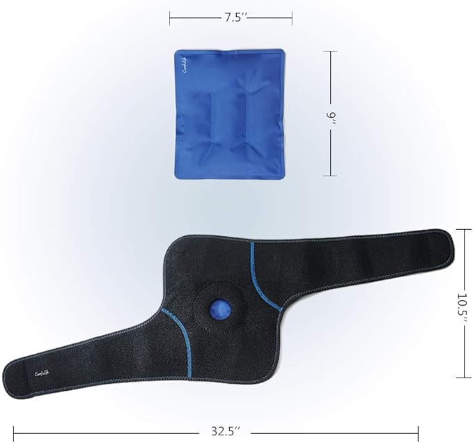 ComfiLife Knee Ice Pack with Wrap Reusable Hot & Cold Therapy Gel Pack - Image 5