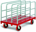Raymond 3911 Steel Heavy Duty Panel and Sheet Mover with 4 Uprights and 8" x 2" Quiet Poly Caster, 3200 lbs Capacity, 54" Length x 30" Width by RaymondProducts