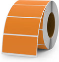 Orange Color Coding Labels 1 × 2 Inches Self-Adhesive Vinyl Rectangle Stickers by YIKIADA