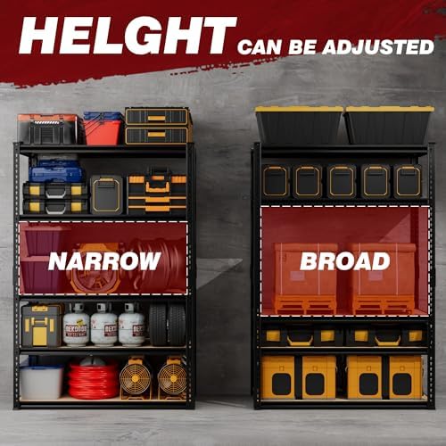2025LBS Heavy Duty Garage Shelving 5-Tier Garage Storage Shelves - Image 6