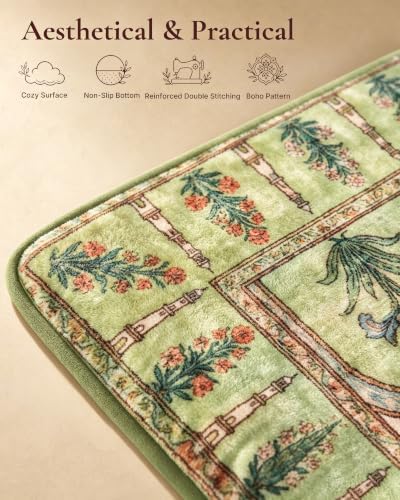 Exsnugy Dog Crate Pad,Boho Washable Dog Bed Mats for Jumbo Pets, 47x29 - Image 3