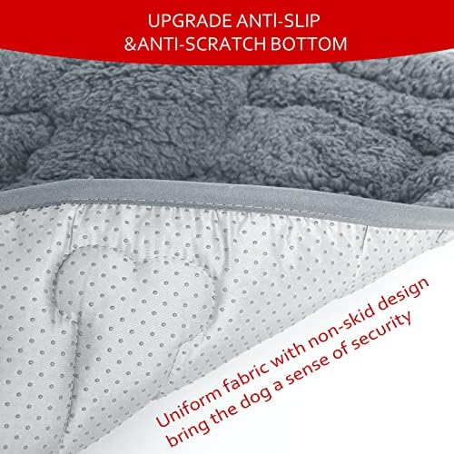 Dog Bed Crate Mat(24" X 18") 2 Pack, Soft Plush Dog Bed Pad - Image 3