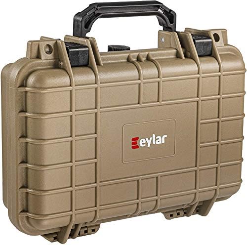 Eylar Protective Gear and Camera Hard Case Waterproof Dry Box with Foam 11.6 Inch 8.3 Inch 3.8 Inch (Tan) - Image 2