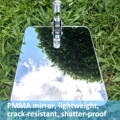 Under Vehicle Inspection Security Mirror – Large Under Car Search Mirror Couple to 3/4-in Extendable Threaded Poles for Check on Checkpoints, Airports, Hotels, Clubs, Police Sheriff and Milita Base - Image 2