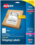 Avery Half-Sheet Printable Shipping Labels, 5.5" x 8.5" Customizable Stickers, White, 20 Blank Mailing Labels, Great for Mailing, Shipping, Organizing, and More (18126) by Avery