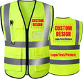 BeautyWill Safety Vest 1 pcs Customize Logo Class 2 High Visibility Reflective by BeautyWill