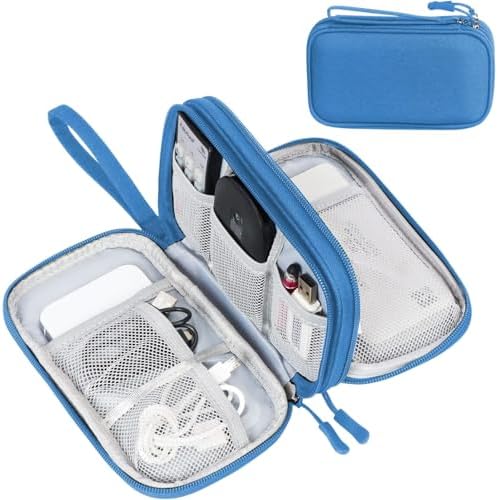 FYY Electronic Organizer, Travel Tech Pouch Bag, Medium, Cyan by FYY