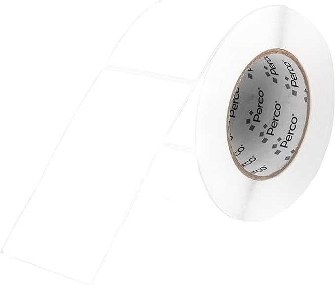 Perco White Labels 3x5 Inch 500 Stickers/Roll by Perco