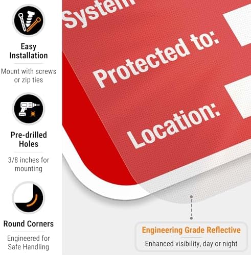 Anti-Freeze System Sign, Fire Safety Sign, (SI-5669) - Image 2