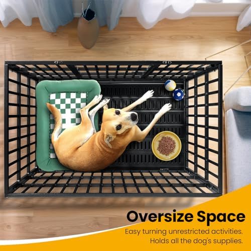 Oranland 48 Inch Heavy Duty Dog Crate,Upgraded Reinforced Baseplate - Image 6