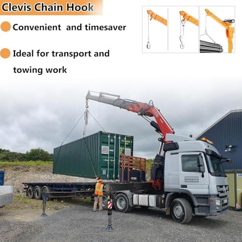 3/8" Chain Hooks, 6‑Pack Heavy Duty Clevis Slip Hook for Trailers - Image 5