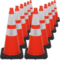 Brimar 28 Inch Traffic Cones, 12 Pack, Road Parking, MUTCD Approved Traffic by BrimarIndustries