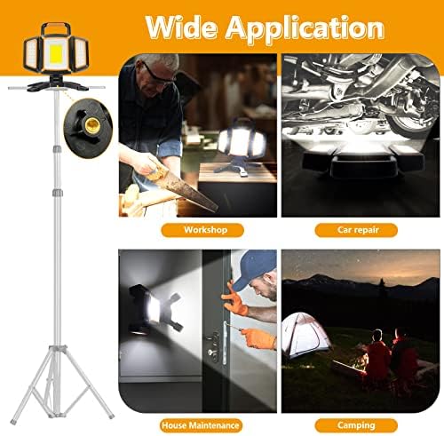 TRESDA 3000LM Rechargeable Work Light, Magnetic LED, Foldable & Portable - Image 6