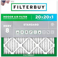 Filterbuy 20x20x1 Air Filter MERV 8 Dust & Allergy Defense (1-Pack) by Filterbuy