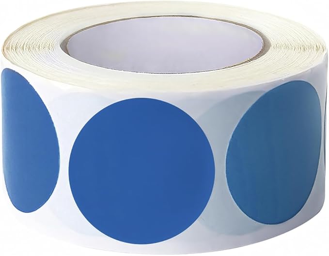 SHYGO® 1“ Blue Circle Dot Stickers Color Coding Labels by LOVELIFETOGETHER