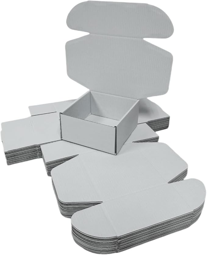 10 Pcs 9.8 x 9.8 x 4 inches Large Size Corrugated Cardboard Gift Boxes - Image 3