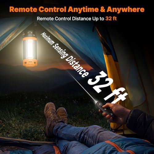 OGERY Camping Lights with Stand & Remote, 10000mAh Rechargeable Work Light - Image 4
