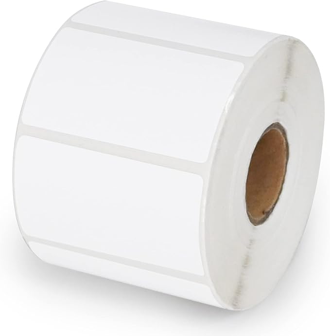 ESSENTIAL 2.25"x 1.25" White Direct Thermal Barcode Labels, Shipping Labels by ESSENTIAL