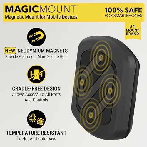 Scosche MXWDL Magnetic Cell Phone Holders for Your Car Dash/Windshield, Suction Cup Phone Holder Car Mount with Extra Strong Magnet, Thick Metal Plate Compatible with iPhone, Samsung and More, 2 Pack - Image 2
