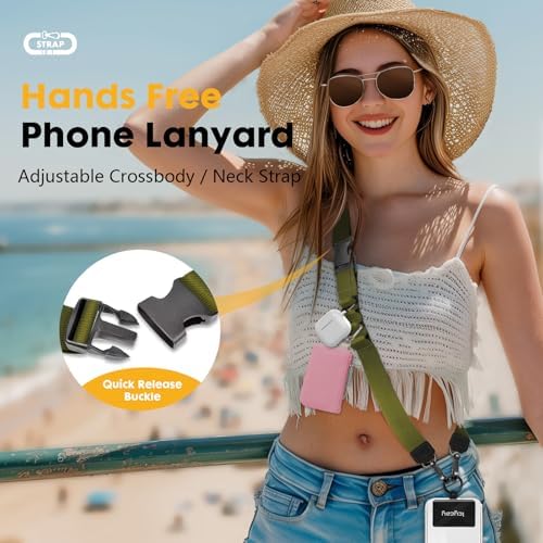 Icycay Phone Lanyard Crossbody Strap Neck Adjustable Teacher Women Green - Image 2