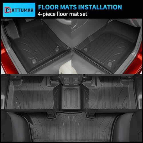 Floor Mats Full Set (9 PCS) for 2016-2026 Dodge Durango 6-Seater - Image 3