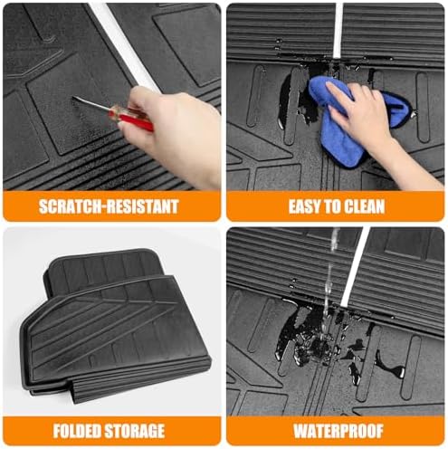 Cargo Mat Compatible with 2021-2025 Kia Sorento Cargo Liner Backrest Liner Seatback Protector for 2024 Kia Sorento Accessories(21-25 Sorento) - Image 6