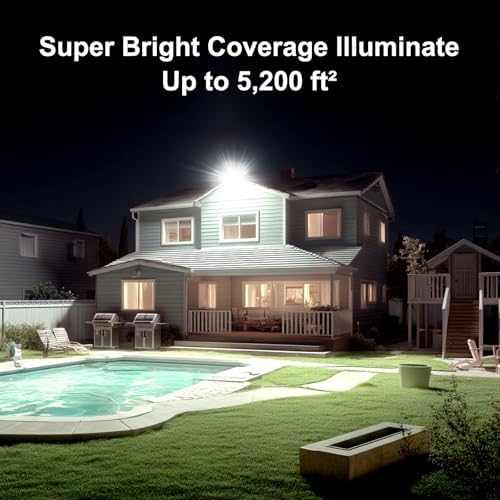 Kekeou 200W Stadium Lights 28000LM, Outdoor Flood Light Area Lighting 6500K - Image 2