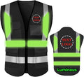YOWESHOP High Reflective Visibility Safety Vest Custom Your Logo Safety Workwear by YOWESHOP