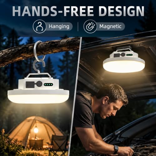 LED Rechargeable Stepless Dimming Camping Light with Remote - Image 4
