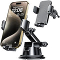 Qifutan Dash Mounted Holders Phone Holders for Your Car Phone Mount for Car Windshield Dashboard Air Vent Universal Desk Mounts Hands Free Automobile Cell Phone Holder Fit for iPhone Smartphone by Qifutan