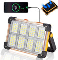 YXQUA 120W Solar Rechargeable Work Light, 144 LED 10000LM, IP65 by YXQUA
