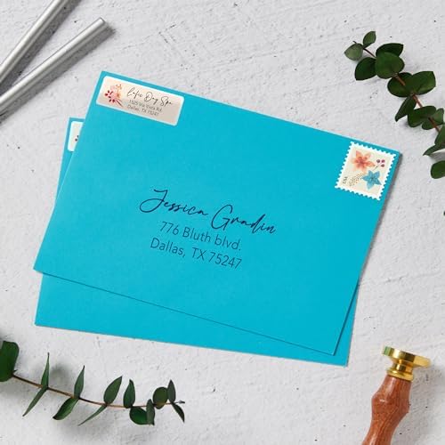 Avery Return Address Labels, Sure Feed and Easy Peel Technology, Glossy White Labels, 2/3" x 1-3/4", Permanent Adhesive, Laser/Inkjet, 600 Total (6523) - Image 2