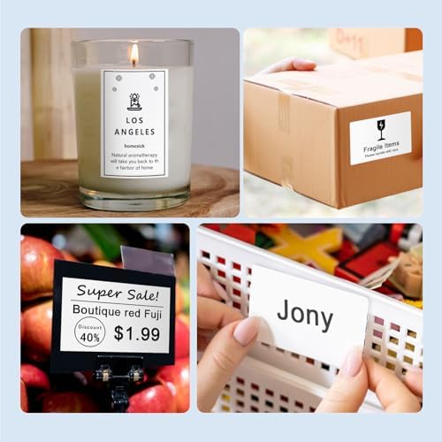 CLABEL 50x80mm (1.96"x3.14") Thermal Labels 1 Roll White Clothing Price - Image 4
