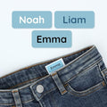 TeddyLabels - Clothing Labels for Nursing Home (60) – Self-Adhesive Name Tags for Clothes and Personal Items. Personalized Labels for Daycare, Nursing Homes, and Laundry Use - Blue by Teddylabels