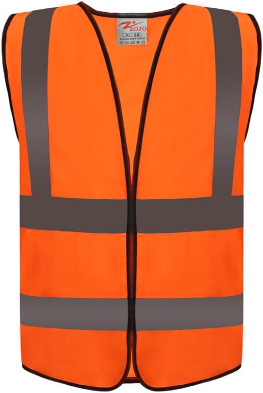 zojo High Visibility Reflective Vests, Adjustable Size, Lightweight Mesh Fabric by zojo