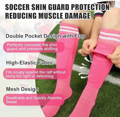 Soccer Shin Guards for Kids Youth Toddler, Shin Pads for Age 2-12 - Image 4