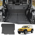 Rear Cargo Mat for 2018-2026 Jeep Wrangler JL Unlimited 4X4 Cargo Liners All Weather TPE Protection Anti-Slip Trunk Mat for 18-26 Wrangler JL 4X4 4 Door Accessories by JTYZSM