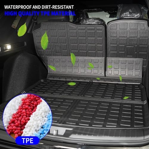 Rongtaod Cargo Mat & Backrest Mats for 2023-2026 Honda CRV with Upper Deck - Image 3