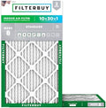 Filterbuy 10x30x1 Air Filter MERV 8 Dust & Allergy Defense (2-Pack) by Filterbuy