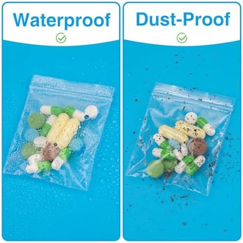 1200Pcs 2" x 2" Plastic Zip Bags, Clear, 2 Mil Thick - Image 5