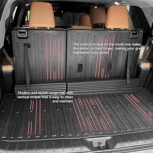 Cargo Liner & Brackrest Mat 2 in 1 for 2024-2026 Grand Highlander - Image 4