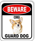 BEWARE CORGI GUARD DOG Aluminum Composite Outdoor Sign 8.5" x10" Metal Security Notice for Yard, Fence, Porch, Property, and Business – No Trespassing, Warning, Attack Dogs, Protection by WorkHouseSigns