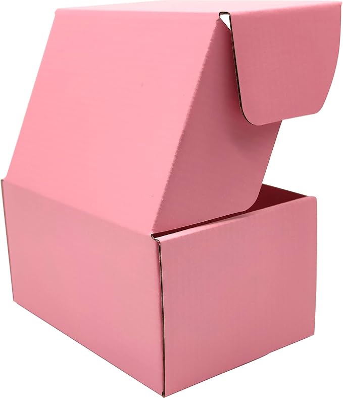Small Pink Shipping Boxes for Small Business Pack of 25-6x4x3 inches Cardboard - Image 4